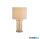 ALADDIN EU55623CP Swizzle 1Lt Table Lamp, Gold Metal and White Shade