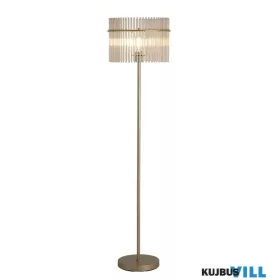   ALADDIN EU55626CP Swizzle 1Lt Floor Lamp, Gold Metal with Champagne Rods