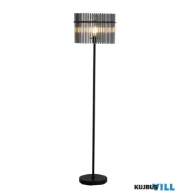   ALADDIN EU55626SM Swizzle 1Lt Floor Lamp, Matt Black Metal with Smoked Rods