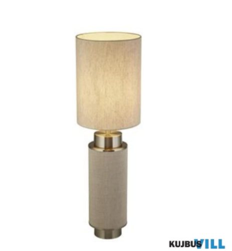 ALADDIN EU59041SN Flask Table Lamp -Natural Hessian > Satin Nickle