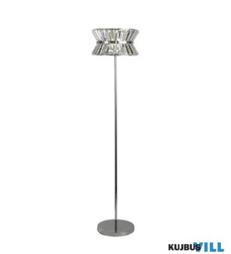 ALADDIN EU59411-3CC Uptown 3Lt Floor Lamp - Chrome with Clear Crystal