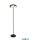 ALADDIN EU59802-1SM Frisbee LED Floor Lamp - Black Metal > Smoked Glass