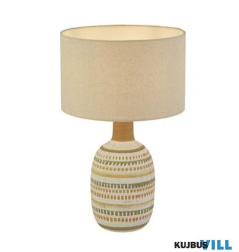 ALADDIN EU60060 Calypso Table Lamp - Cream > Grey Ceramic