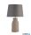 ALADDIN EU60090WH x Lido Table Lamp - White Bamboo with Grey Shade