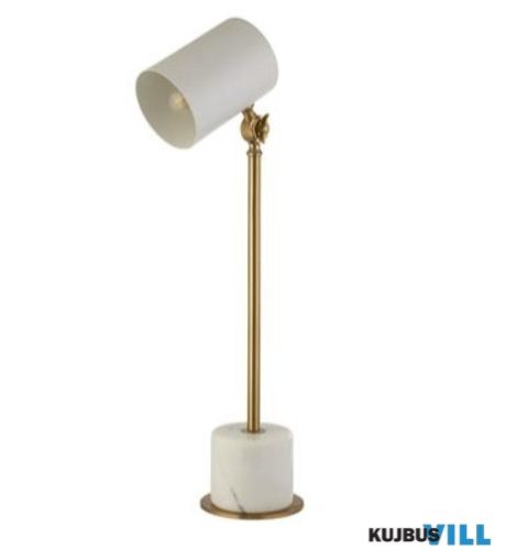 ALADDIN EU60108WH x Beam Cylinder Head Lamp - White Marble Base