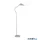 ALADDIN EU60420WH Swan Floor Lamp - Chrome & White Metal