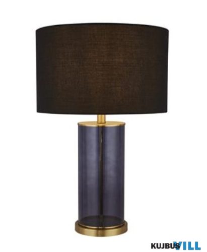 ALADDIN EU60715BL x Liberty Table Lamp - Blue Glass with Black Shade