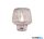 ALADDIN EU60753PI Aria Table Lamp - Pink Ripple Glass