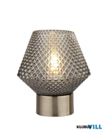 ALADDIN EU60754SM Avia Table Lamp - Smoked Glass