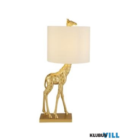 ALADDIN EU60887 Giraffe Table Lamp - Gold With Ivory Shade
