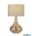 ALADDIN EU60982 Torino Table Lamp - Amber Glass With Linen Shade