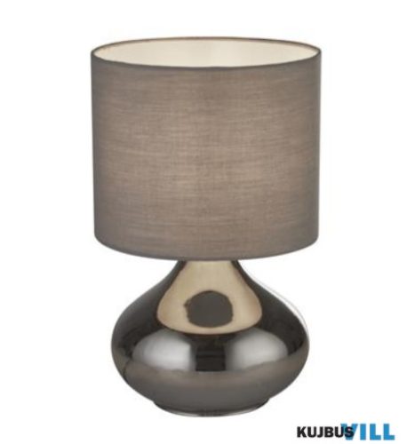 ALADDIN EU60984SM x Oslo Table Lamp - Smoke Glass With Grey Shade