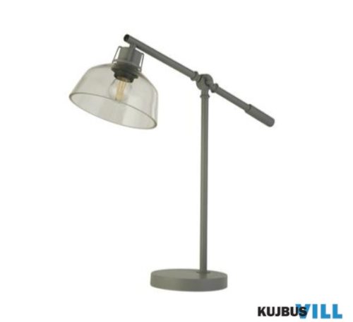 ALADDIN EU60997GY x Canterbury Table Lamp - Clear Glass > Grey Task