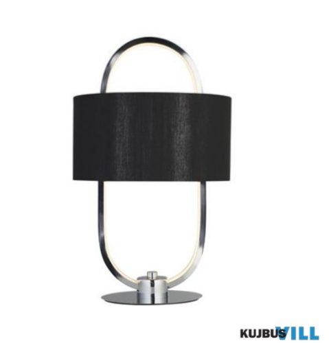 ALADDIN EU62801CC Madrid LED Table Lamp - Chrome > Opal, Black Shade