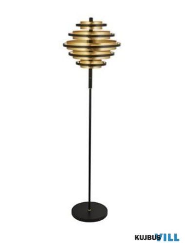 ALADDIN EU6359BG Hive 5Lt LED Floor Lamp - Black Metal > Gold Leaf