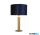 ALADDIN EU65721AZ London Table Lamp - Knurled Gold > Navy Velvet Shade