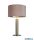 ALADDIN EU65721PI London Table Lamp - Knurled Satin Nickel, Pink Velvet Shade