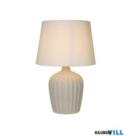   ALADDIN EU66037CR Padstow Table Lamp - Ceramic with Fabric Shade
