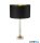 ALADDIN EU67521BK Scarborough Table Lamp - Crystal > Brass, Black Velvet Shade