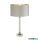 ALADDIN EU67521GY Scarborough Table Lamp-Crystal,Satin Nickel,Grey Velvet