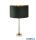 ALADDIN EU67522GR Scarborough Table Lamp-Crystal,Satin Nickel,Green Velvet