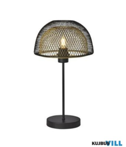 ALADDIN EU6848BGO Honeycomb Table Lamp - Black Metal > Gold Mesh