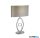ALADDIN EU69041CC Loopy Table Lamp - Chrome With Faux Silk Shade