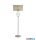 ALADDIN EU69042CC Loopy Floor Lamp - Chrome With Faux Silk Shade