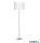 ALADDIN EU7550CC Carter Floor Lamp - Chrome Base & Fabric Shade