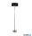 ALADDIN EU7650CC Ontario Floor Lamp - Chrome > Black Shade