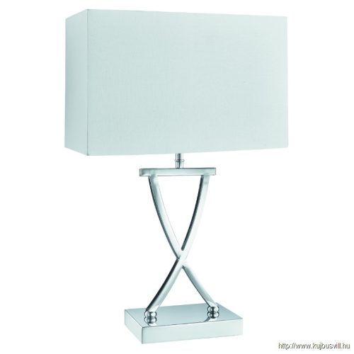 ALADDIN EU7923CC Club Table Lamp - Chrome Base > Fabric Shade