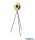 ALADDIN EU8022BK Blink Tripod Floor Lamp - Matt Black > Gold Interior