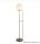 ALADDIN EU8093AB Sphere Floor Lamp - Antique Brass > Opal Glass Shade