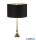 ALADDIN EU81214BK Whitby Table Lamp - Antique Brass > Black Velvet Shade