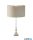 ALADDIN EU81214TA Whitby Table Lamp - Chrome Metal > Taupe Velvet Shade