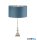 ALADDIN EU81214TE Whitby Table Lamp - Chrome Metal > Teal Velvet Shade