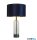 ALADDIN EU81711AZ Oxford Table Lamp -Glass, Black Metal, Marble > Navy Shade