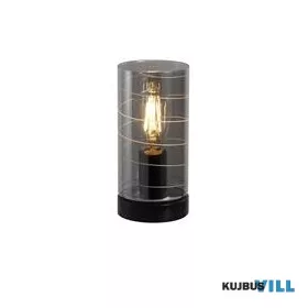 ALADDIN EU82329SM Broughton 1Lt Table Lamp, Smoked Glass