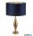 ALADDIN EU84631AZ Rye Table Lamp - Antique Brass Metal > Navy Velvet Shade