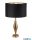 ALADDIN EU84631BK Rye Table Lamp - Antique Brass Metal > Black Velvet Shade