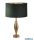 ALADDIN EU84631GR Rye Table Lamp - Antique Brass Metal > Green Velvet Shade