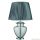 ALADDIN EU8531SM Elina Table Lamp - Smoke Glass, Chrome, Pewter Pleated Shade