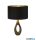 ALADDIN EU86531BK Bucklow Table Lamp - Antique Brass > Black Velvet Shade