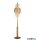 ALADDIN EU88212-6BZ Wagon Wheel 6Lt Floor Lamp -  Bronze, Clear > Amber Glass