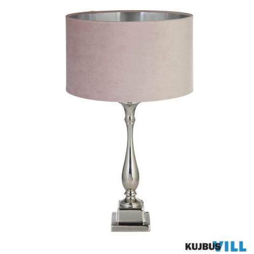 ALADDIN EU89681CC Lux & Belle Candlestick Asztali lámpa (csak lámpatest) - Chrome & Grey Shade