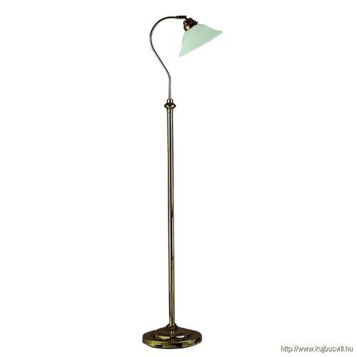 ALADDIN EU9122AB Adjustable Floor Lamp - Antique Brass > Scavo Glass Shade