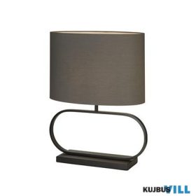   ALADDIN EU92101GY Sleek Table Lamp - Black Metal with Grey shade