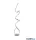 ALADDIN EU9219CC Twirls LED Floor Lamp - Chrome & Clear Crystal