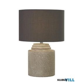   ALADDIN EU9260GY Zara Table Lamp - Cement Base > Fabric Shade