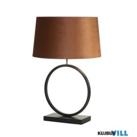   ALADDIN EU93101OR Elegant Table Lamp -Matt Black Metal With Burnt Orange Shade